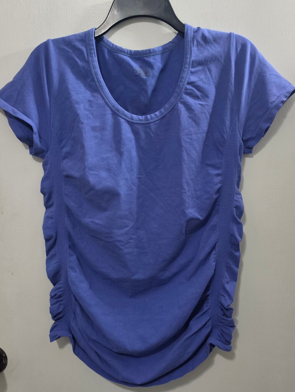 Womens Athleta Ruched Short-Sleeve Top